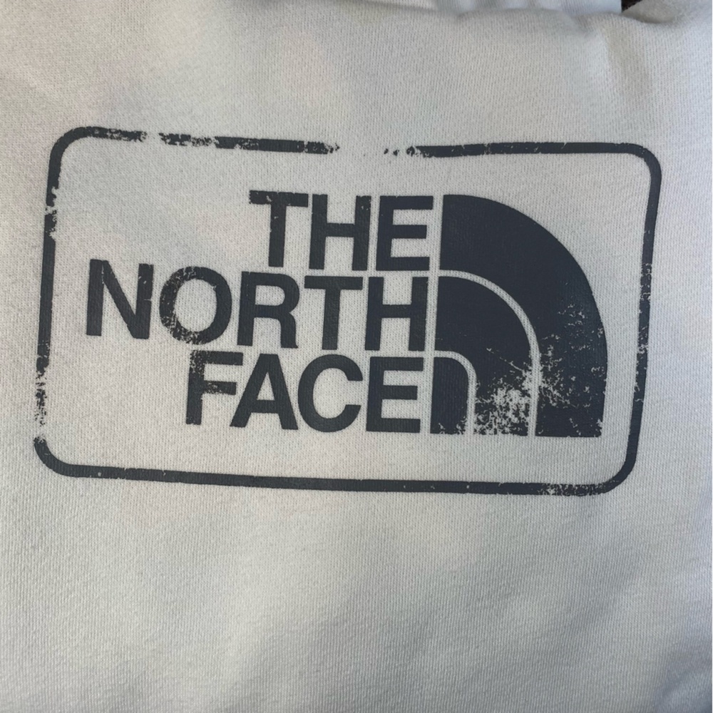 The North Face white and black logo hoodie size M woman’s EUC - Picture 6 of 15